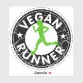Sticker Vegan Runner, Fitness (Feuille)