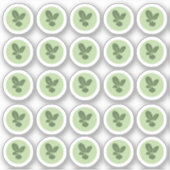 Sticker végétarien 2 couleurs au choix du repas (Devant)