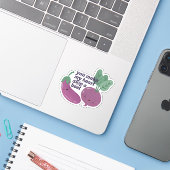 Sticker Veggie Pun : Vous faites mon coeur Sauter une bett (Ordinateur portable avec iPhone)