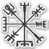 Sticker Vegvísir (Viking Compass) (Devant)