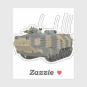 Sticker Véhicule amphibie d'attaque (AAV) AAVP7A1 (Feuille)