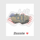 Sticker Véhicule amphibie d'attaque (AAV) AAVP7A1 (Feuille)