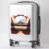 Sticker Véhicule de la société de massage publicité entrep (Sur valise)