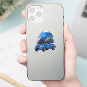 Sticker Véhicule dessiné avec lignes de toit arquées (Téléphone)