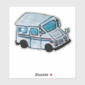 Sticker Véhicule du transporteur de courrier (Feuille)