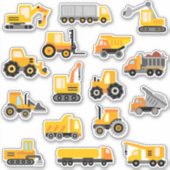 Sticker Véhicules de construction pour enfants (Devant)
