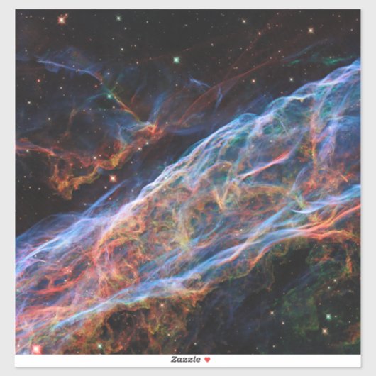 Sticker Veil Nebula Supernova Reste Télescope Hubble (Feuille)