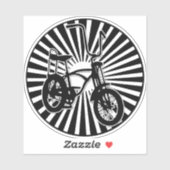 Sticker Vélo bananier Retro (Feuille)