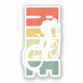 Sticker Vélo de route à vélo (Recto)