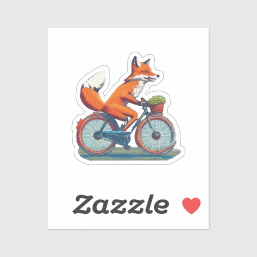 Sticker Vélo Fox (Feuille)