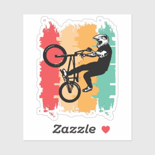 Sticker Vélo Retro (Feuille)