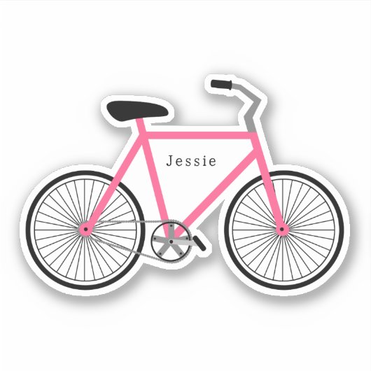 Sticker Vélo rose (Devant)