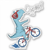 Sticker Vélo T-Rex Roar (Devant)