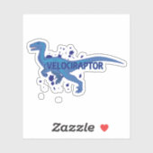Sticker Velociraptor (Feuille)