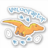 Sticker Velociraptor mou (Devant)