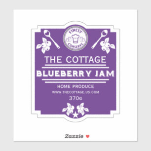 Sticker Vendeur de confiture Blueberry