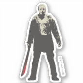 Sticker Vendredi 13 | Jason Voorhees Caractère Art (Devant)