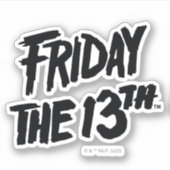 Sticker Vendredi 13 | Logo empilé peint (Devant)