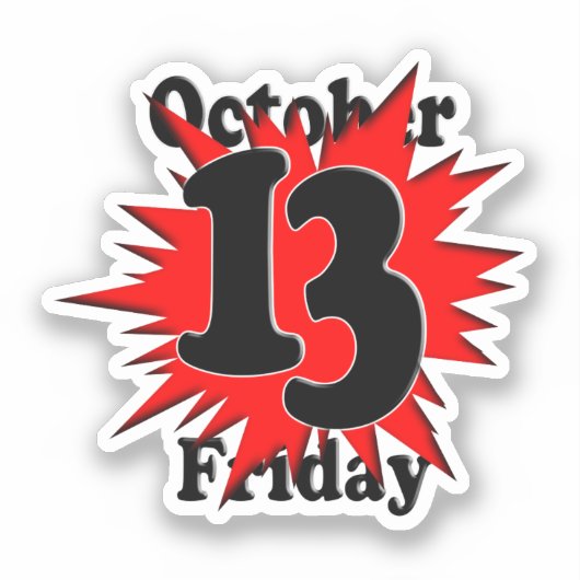 Sticker Vendredi 13 octobre (Recto)
