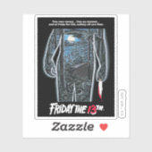 Sticker Vendredi 13 | Silhouette Camp Art théâtral (Feuille)