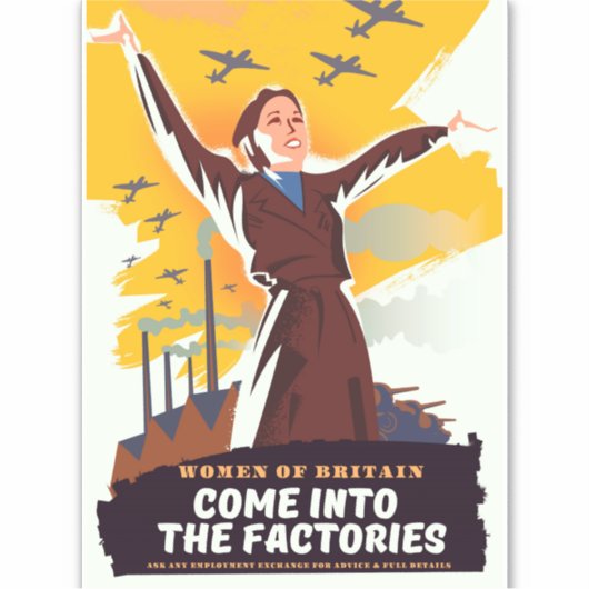 Sticker Venez dans les usines (Devant)