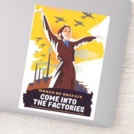 Sticker Venez dans les usines (Détail)