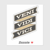 Sticker Veni Vidi Vici (Feuille)