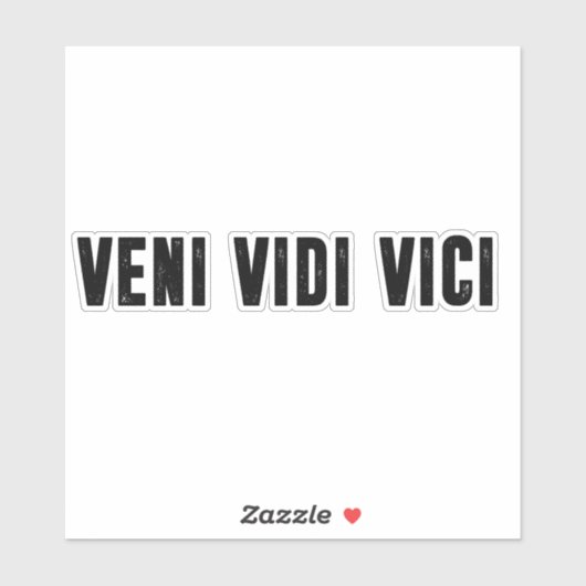 Sticker Veni vidi vici (Feuille)