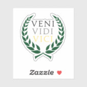 Sticker Veni Vidi Vici de César (Feuille)