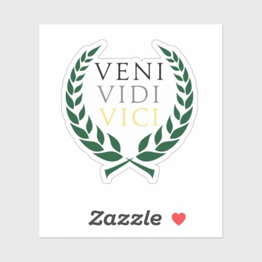 Sticker Veni Vidi Vici de César (Feuille)