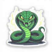 Sticker Venomous Snake – Danger and Precision (Recto)