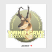 Sticker Vent Cave NP (Pronghorn) TNO (Feuille)