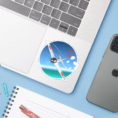 Sticker Vent Divin (Ordinateur portable avec iPhone)