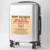 Sticker Vente d'Halloween d'affaires sur Vinyl Brown clair (Sur valise)