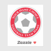 Sticker Ventilateur de football avec nom d'équipe Personna (Feuille)