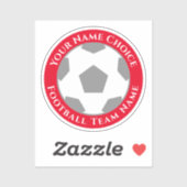 Sticker Ventilateur de football avec Team Name Mobile Phon (Feuille)