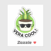 Sticker Vera Cool Funny Aloe Vera Pun (Feuille)