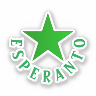 Sticker Verda Stelo (Esperanto Star)