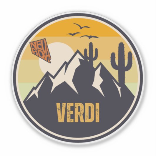 Sticker Verdi, Nevada (Devant)