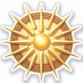 Sticker Vergina Sun Emblem – Ancient Macedonian Symbol (Recto)