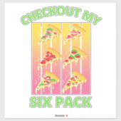 Sticker VÉRIFIEZ MA pizza SIX PACK (Feuille)