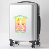 Sticker VÉRIFIEZ MA pizza SIX PACK (Sur valise)