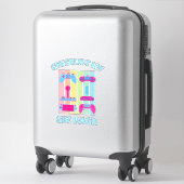 STICKER VÉRIFIEZ MON SIX PACK (Sur valise)