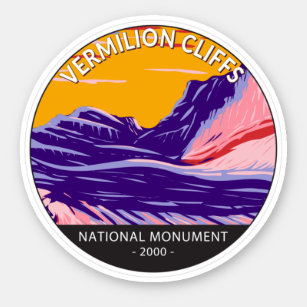 Sticker Vermilion Cliffs Monument National Poche blanche