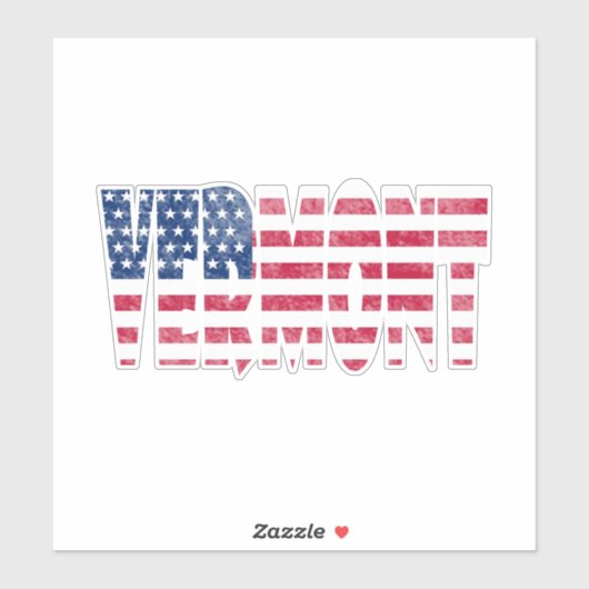 Sticker Vermont state  (Feuille)