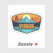 Sticker Vernon, Alabama (Feuille)