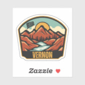 Sticker Vernon, Connecticut (Feuille)