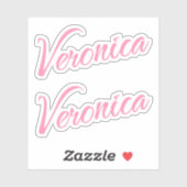 Sticker Veronica nom x2 (Feuille)