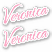 Sticker Veronica nom x2 (Devant)