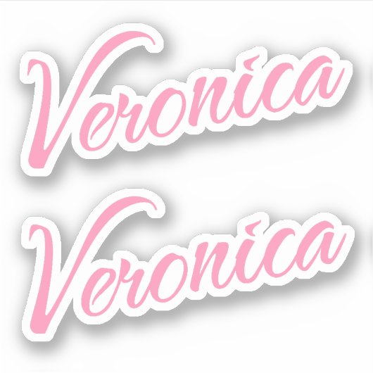 Sticker Veronica nom x2 (Devant)